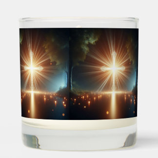 Glowing Cross Candle