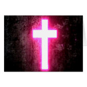 Glowing Cross Religious Card (Front Horizontal)