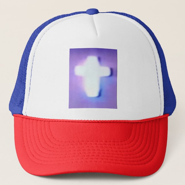 GLOWING CROSS TRUCKER HAT (Front)