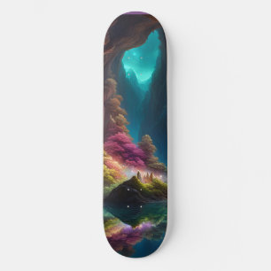 Glowing crystal Cave Skateboard