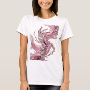 GLOWING CRYSTAL HAND WITH PINK FLUID AND DIAMONDS T-Shirt