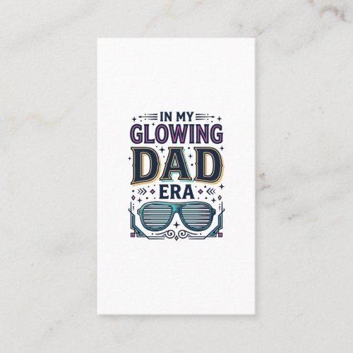 Glowing Dad Era Retro Neon Sunglasses Shirt_1 Business Card