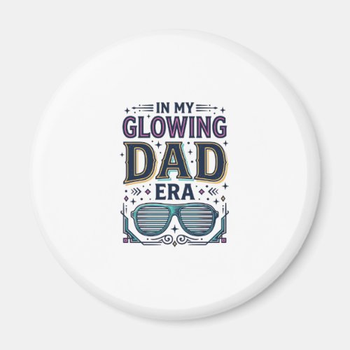 Glowing Dad Era Retro Neon Sunglasses Shirt_1 Magnet