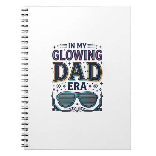 Glowing Dad Era Retro Neon Sunglasses Shirt_1 Notebook