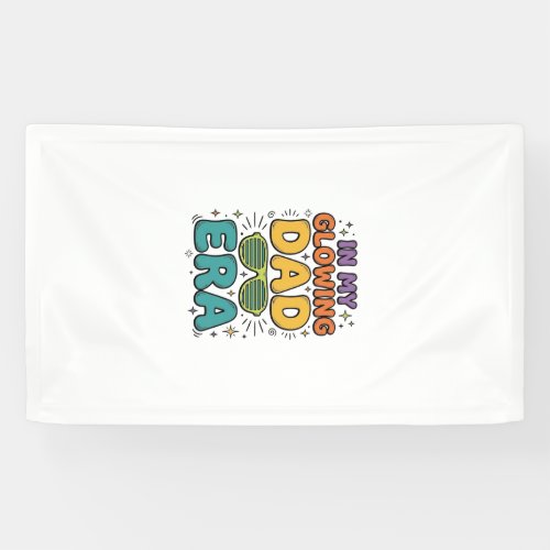 Glowing Dad Era Retro Sunglasses Dad Shirt Design_ Banner
