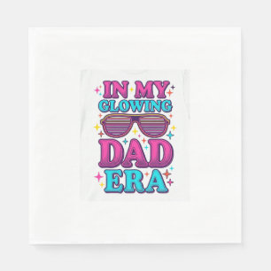 Glowing Dad Era Vintage Engraving Shirt Design_1 Napkins