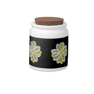Glowing Daisy Flower Candy Jar