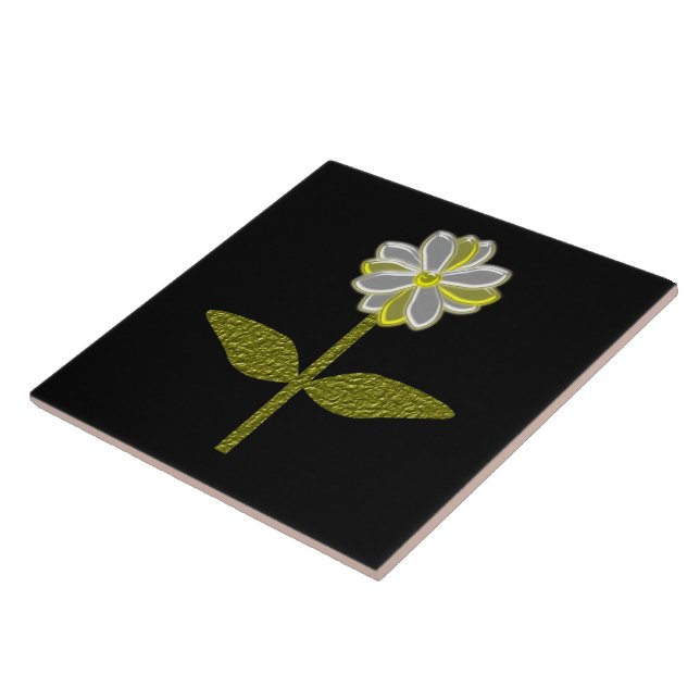 Glowing Daisy Flower Tile (Side)
