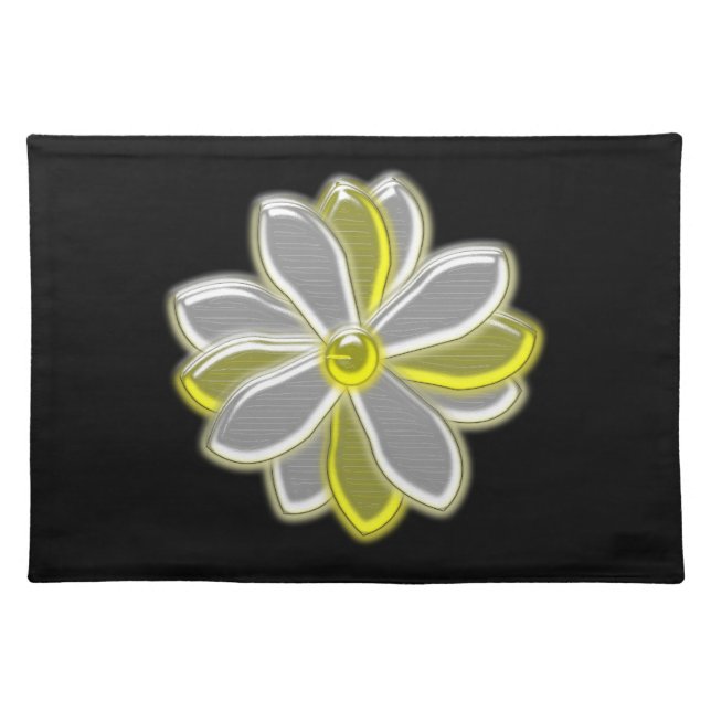 Glowing Diasy Flower Placemat (Front)