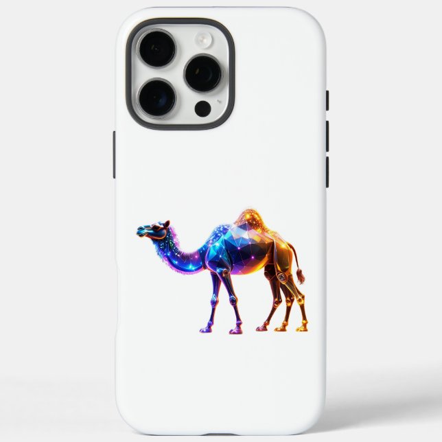 Glowing Digital Camel Art Case-Mate iPhone Case (Back)