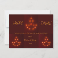Glowing Diwali Lamp of Decorative Festive Lights