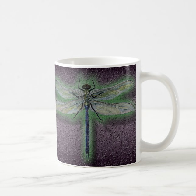 Glowing Dragonfly Coffee Cup Mug (Right)