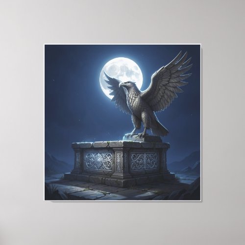 Glowing Embers of the Silver Eagle Canvas Print