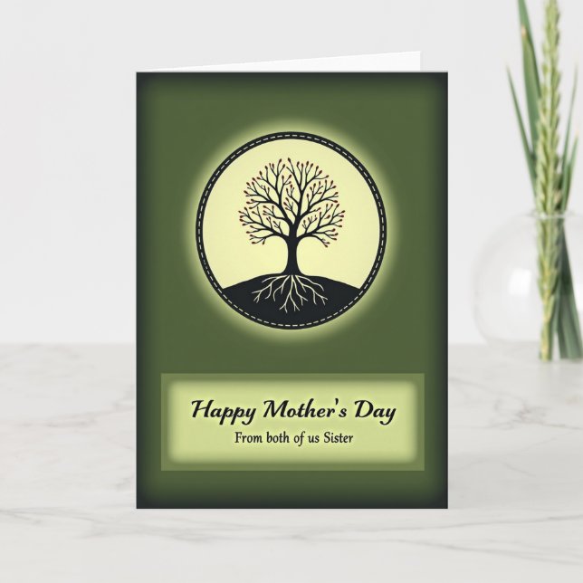 Glowing Emblem Mothers Day Card (Front)