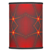Glowing Energy- Red Black Abstract Home Decor Lamp Shade (Front)