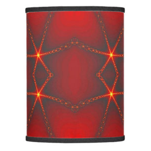 Glowing Energy- Red Black Abstract Home Decor Lamp Shade