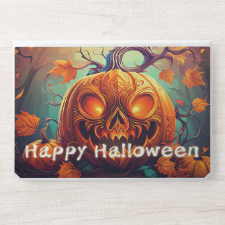 Glowing Eyes Jack-o-Lantern Halloween Art HP Laptop Skin