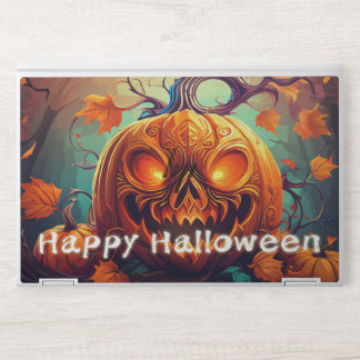 Glowing Eyes Jack-o-Lantern Halloween Art HP Laptop Skin