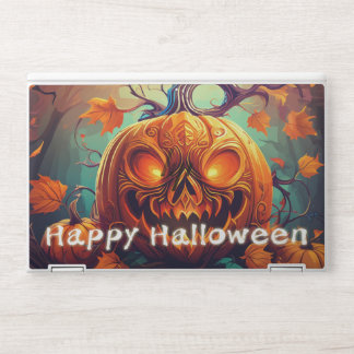 Glowing Eyes Jack-o-Lantern Halloween Art HP Laptop Skin