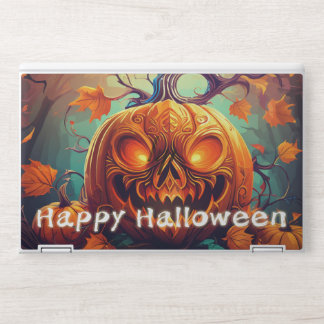 Glowing Eyes Jack-o-Lantern Halloween Art HP Laptop Skin