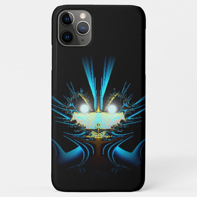 Glowing Eyes Luminous Blue Creature  Case-Mate iPhone Case (Back)