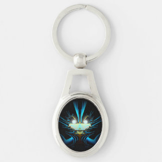 Glowing Eyes Luminous Blue Creature Keychain