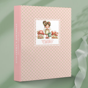 Glowing Fairy Birthday Memory Album Girl Keepsake  3 Ring Binder