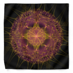 Glowing fairy fractal pattern bandana