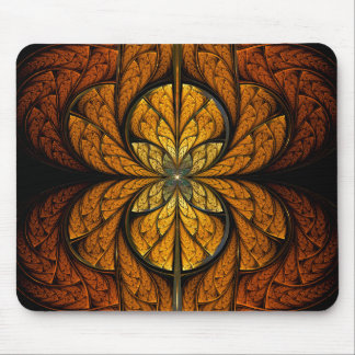 Glowing Feathers fractal art Mouse Pad