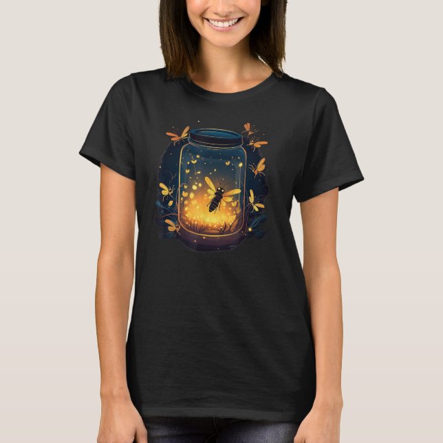 Glowing Fireflies in Jar T-Shirt (Front)