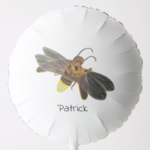Glowing Firefly Lampyridae Personalized Balloon