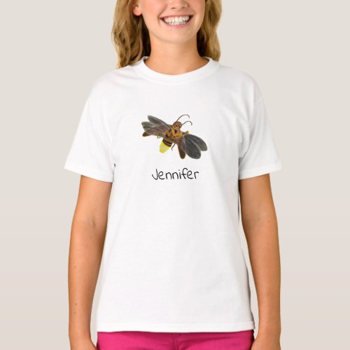 Glowing Firefly Lampyridae Personalized T_Shirt