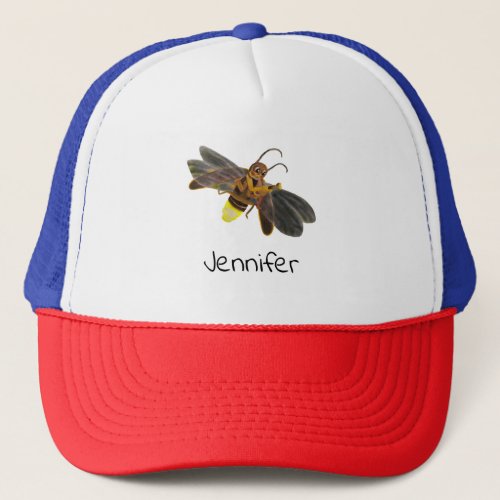 Glowing Firefly Lampyridae Personalized Trucker Hat