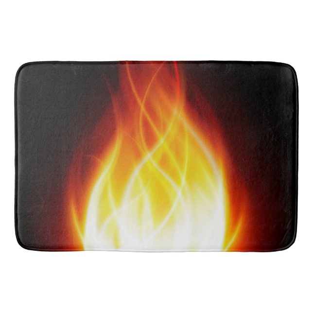 Glowing Flames Bath Mat (Front)
