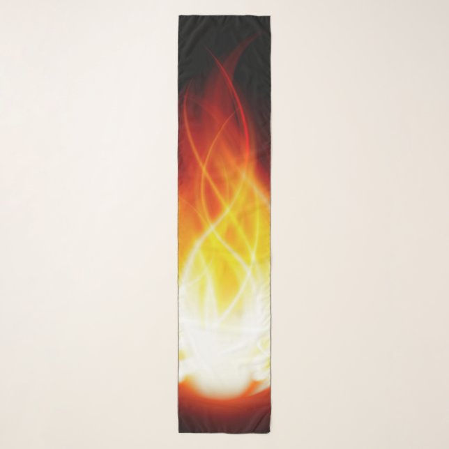 Glowing Flames Chiffon Scarf (Front)