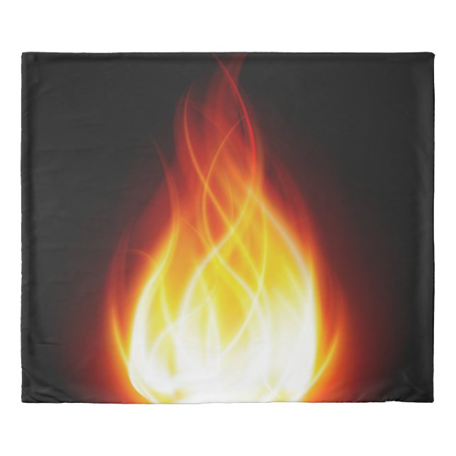 Glowing Flames Duvet Cover (Front)