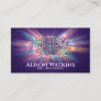 Glowing Flower of Life Healing Crystals Business Card