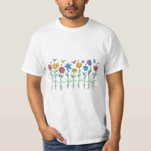 GLOWING FLOWERS T_Shirt