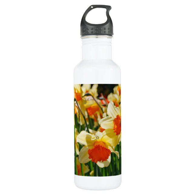 Glowing Flowers Water Bottle (Front)