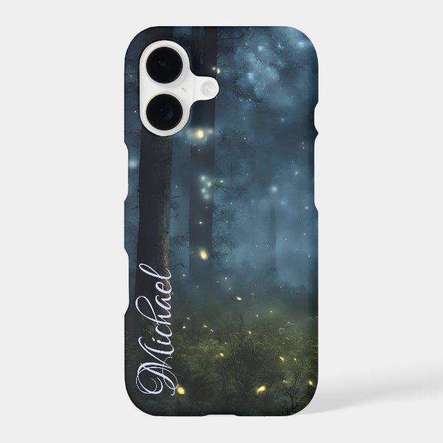 Glowing Forest Fireflies Iphone Case (Back)