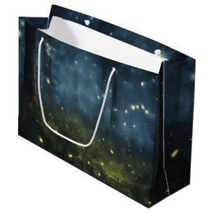 Glowing Forest Fireflies Large Gift Bag