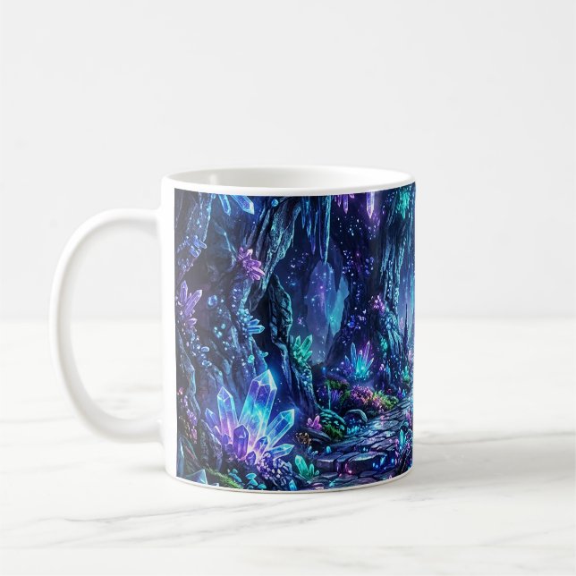 Glowing Forest with Lake Coffee Mug (Left)