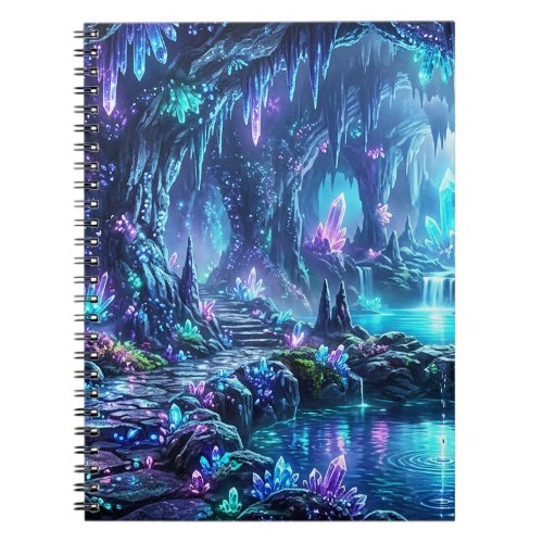 Glowing Forest with Lake Notebook