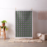 Glowing geometric pattern fabric