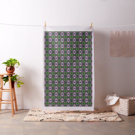 Glowing geometric pattern fabric