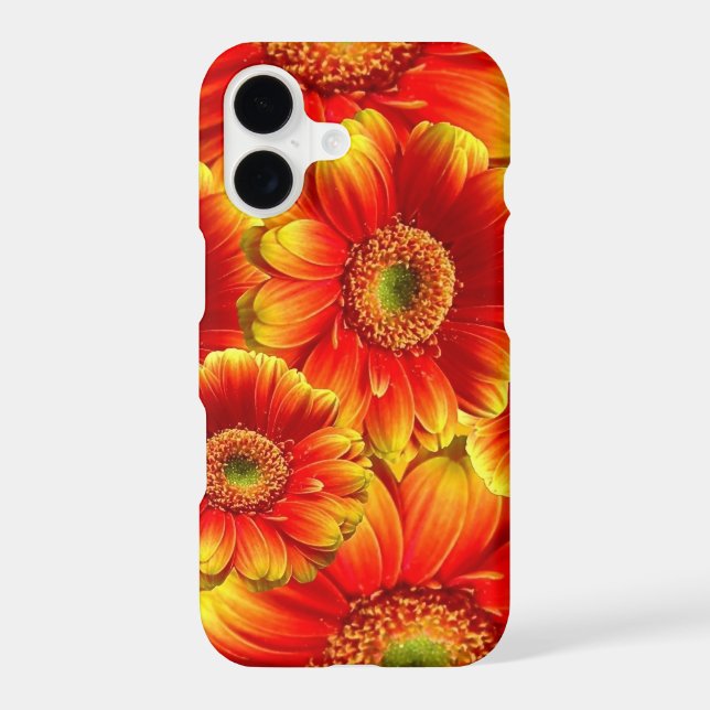 Glowing Gerbera Daisies Iphone Case (Back)