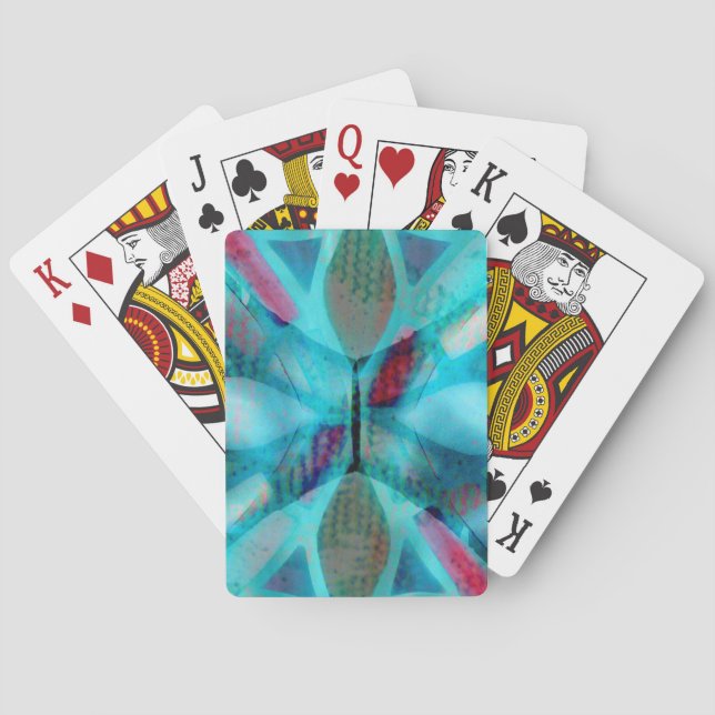 Glowing Glass Poker Cards (Back)