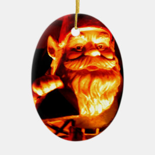 Glowing Gnome Ceramic Ornament
