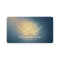 Glowing Gold Lotus and Blue Grunge Yoga Instructor