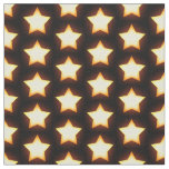 Glowing Golden Star Pattern Fabric